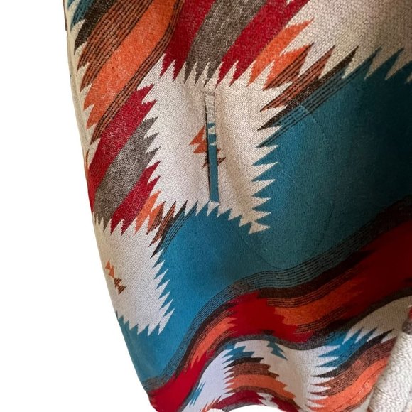 BB DAKOTA AZTEC SADDLE BLANKET PETUNIA HOODED TUNIC VEST SIZE MEDIUM - Picture 8 of 13